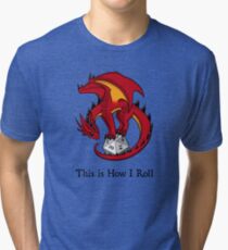 Dice Dragon Tri-blend T-Shirt
