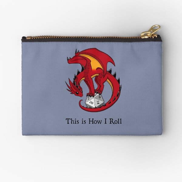 Dice Dragon Zipper Pouch
