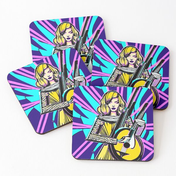Item preview, Blonde Beauty Playing the Guitar" designed and sold by FunnyShopGirl.