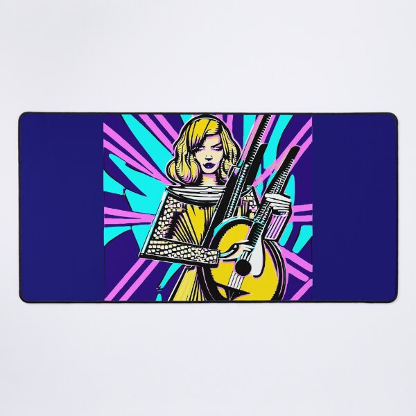 Item preview, Blonde Beauty Playing the Guitar" designed and sold by FunnyShopGirl.