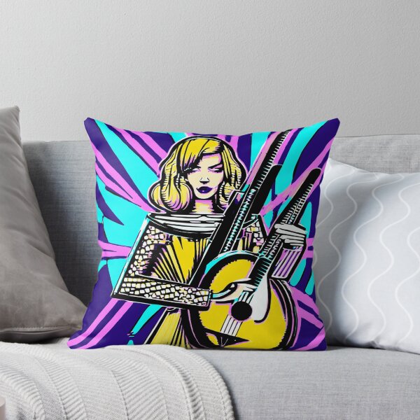 Item preview, Blonde Beauty Playing the Guitar" designed and sold by FunnyShopGirl.