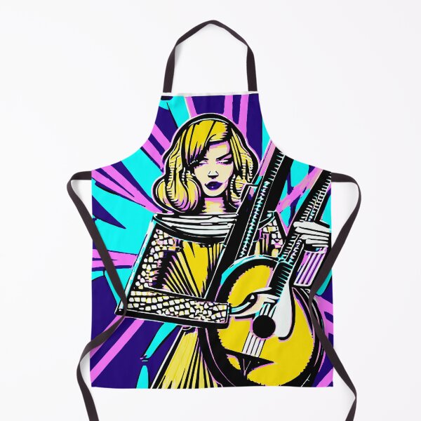 Item preview, Blonde Beauty Playing the Guitar" designed and sold by FunnyShopGirl.
