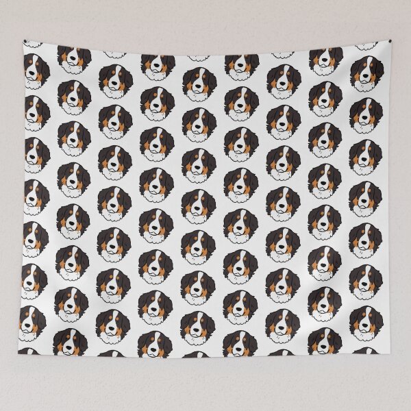 Item preview, Bernese mountain dog cute illustration designed and sold by Yarafantasyart.