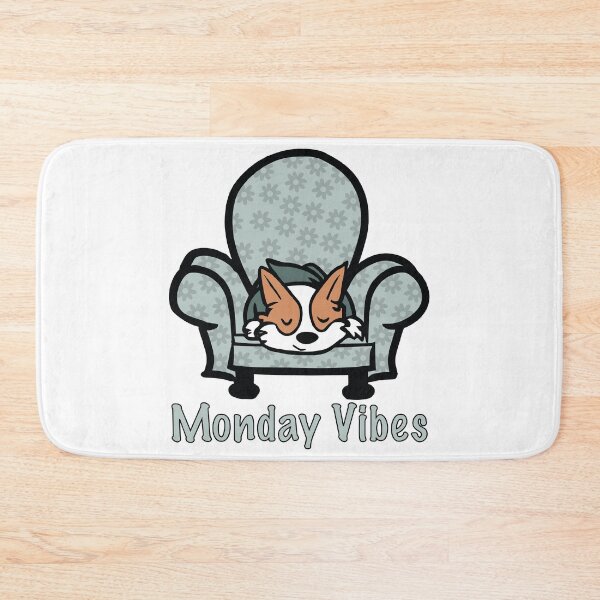 Item preview, Corgi Monday Couch Potato Vibes Sage designed and sold by Lrtheurer.