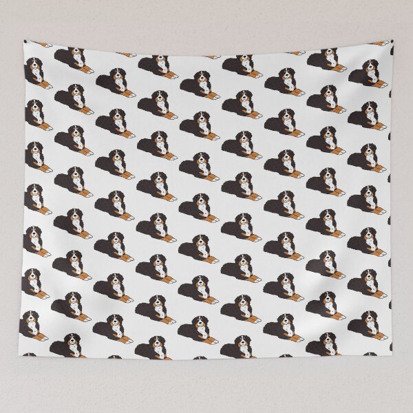 Item preview, Bernese mountain dog cute illustration designed and sold by Yarafantasyart.