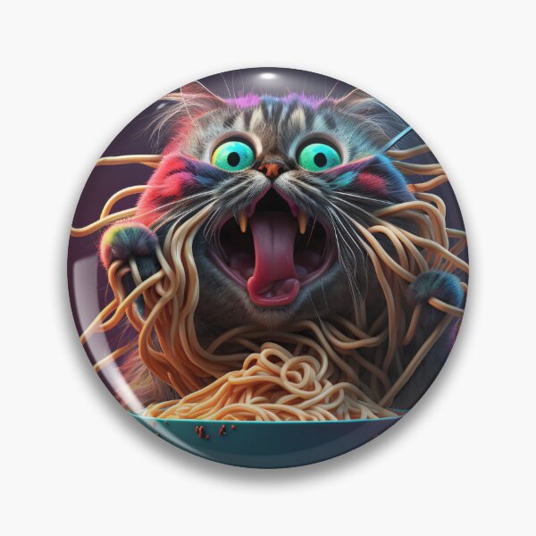 Item preview, Funny cat eating spaghetti designed and sold by Dannypryce.