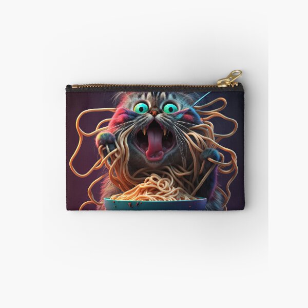 Item preview, Funny cat eating spaghetti designed and sold by Dannypryce.