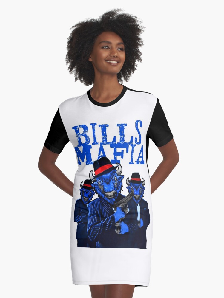 Buffalo Bills Mafia Print Women T shirts Oversized Cotton Short