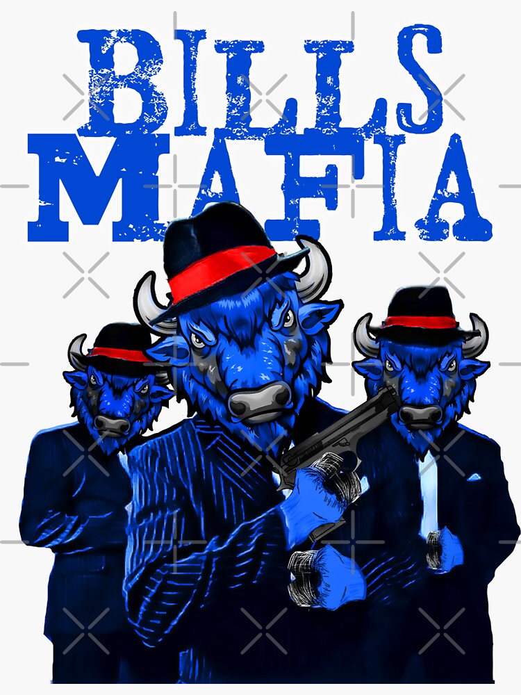 Josh Allen's Drawing Mafia Sticker Car Decal Buffalo 