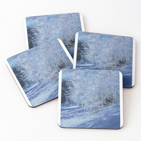 Item preview,  id59-1 Snowy and Icy Tree, Cold winter season, Cold but beautiful winter season, Watercolor designs, winter, snow cloud, white snow cover, pleasant and beautiful winters, snowy roads designed and sold by bcbutika.