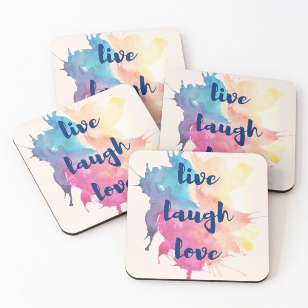 Item preview, Positive affirmation / inspirational quote - live, laugh, love designed and sold by Carrie-Anne-Art.
