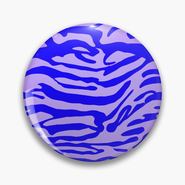 Item preview, Blue and Purple Abstract Zebra Stripes designed and sold by asurtiumgreen.