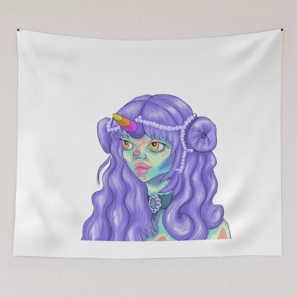 Item preview, Purple unicorn queen designed and sold by ArtGozde.