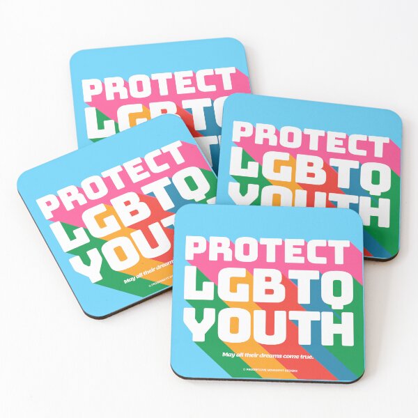 Item preview, PMD00342 Progressive Movement Designs Protect LGBTQ Youth Kids anti bullying message for LGBTQ progressives or ally designed and sold by ProgressiveLeft.