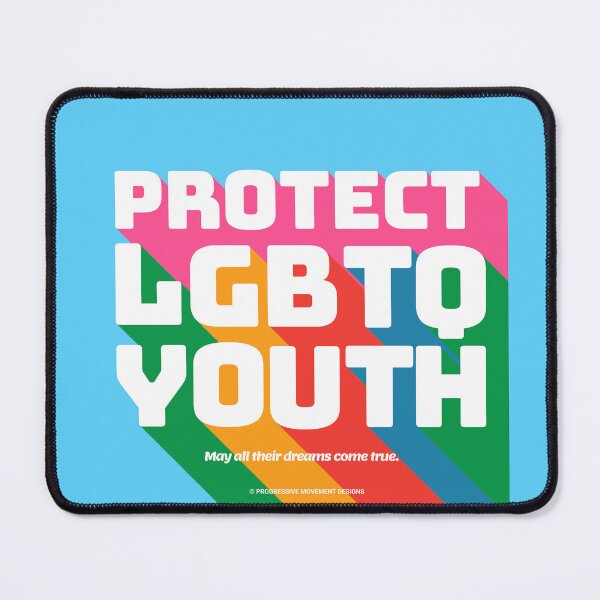 Item preview, PMD00342 Progressive Movement Designs Protect LGBTQ Youth Kids anti bullying message for LGBTQ progressives or ally designed and sold by ProgressiveLeft.