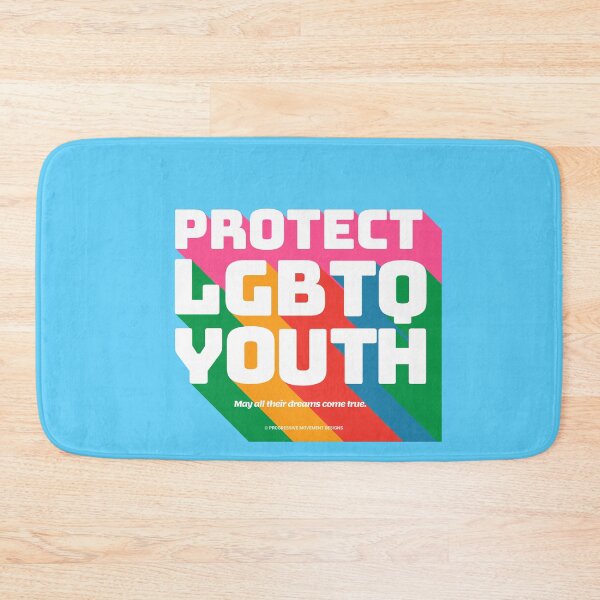 Item preview, PMD00342 Progressive Movement Designs Protect LGBTQ Youth Kids anti bullying message for LGBTQ progressives or ally designed and sold by ProgressiveLeft.