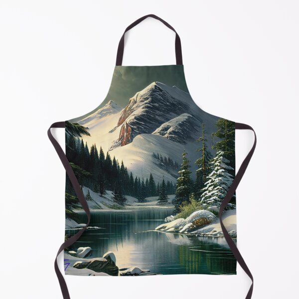 Item preview, Snow-Capped Majesty: Winter Mountain Landscape Art designed and sold by MindTankArt.