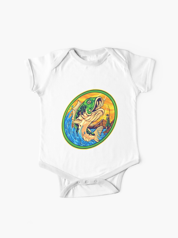 Fishermen Make The Cutest Babies Funny Fishing Baby Bodysuit 0-3 Months / White