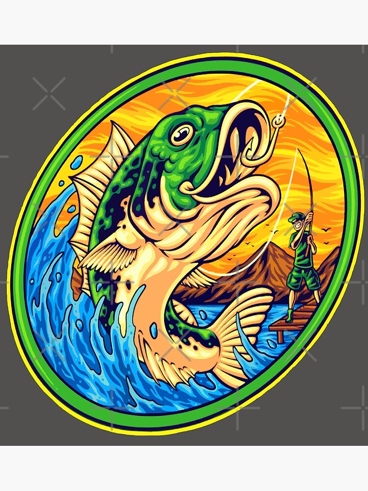 Discover Fishing big fish For professional fishermen Best Art Premium Matte Vertical Poster