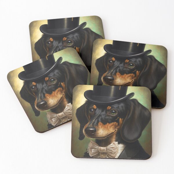 Artikelvorschau, Dackel im Smoking süßer Hund #2 entworfen und verkauft von Artistic Pandas.