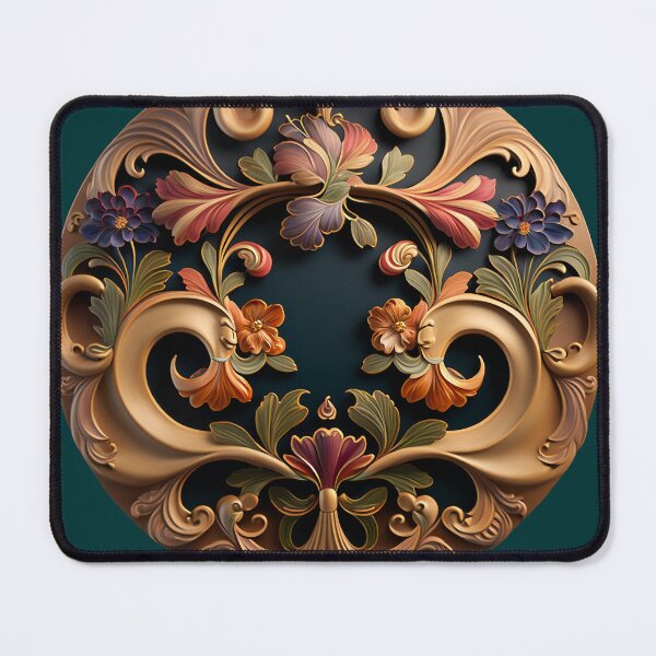 Item preview, Bas-Relief Look Rosemaling designed and sold by Angela Bull.