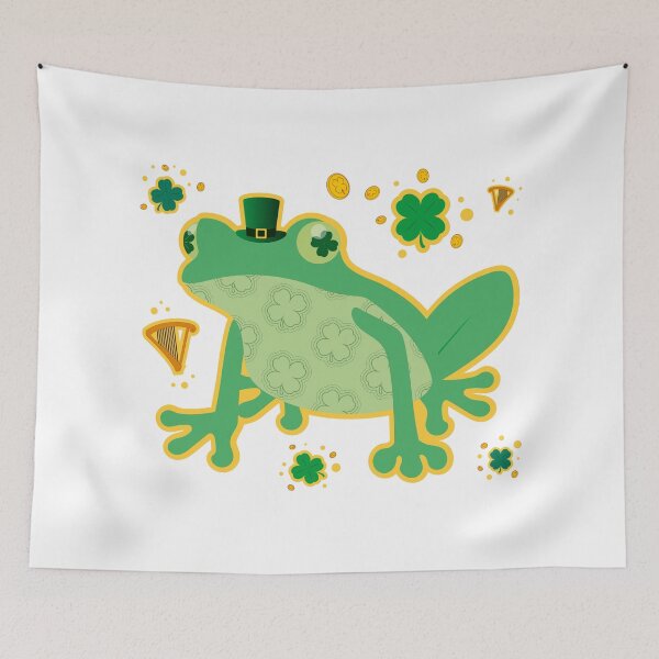 Item preview, St. Patrick's Day Frog designed and sold by TokkiJess.