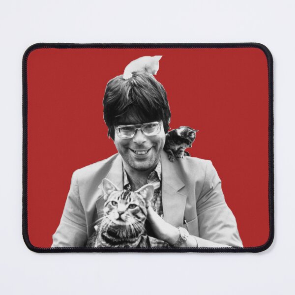 Item preview, A young Stephen King covered in cats designed and sold by planet99design.