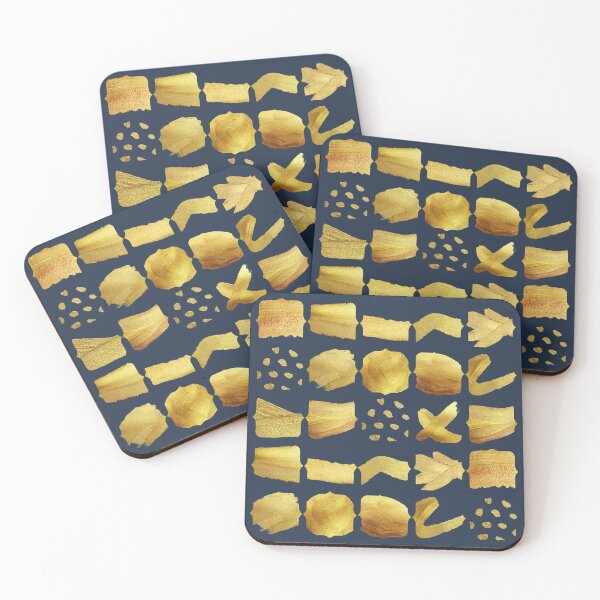 Item preview, Golden geometric pattern with dark green background. designed and sold by CreativeStrand.