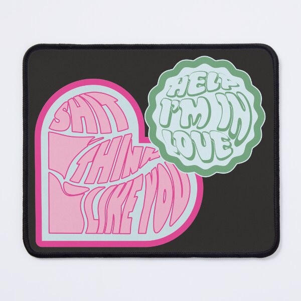 Item preview, Help, I'm in love & Shit I think I like you - Valentine stickers designed and sold by LybiesMood.