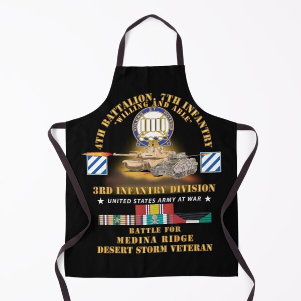 Item preview, Army - 4th Battalion, 7th Infantry - 3rd ID - Battle Medina Ridge w M1 - M2 - Desert Storm Veteran X 300 designed and sold by Military Insignia Products.