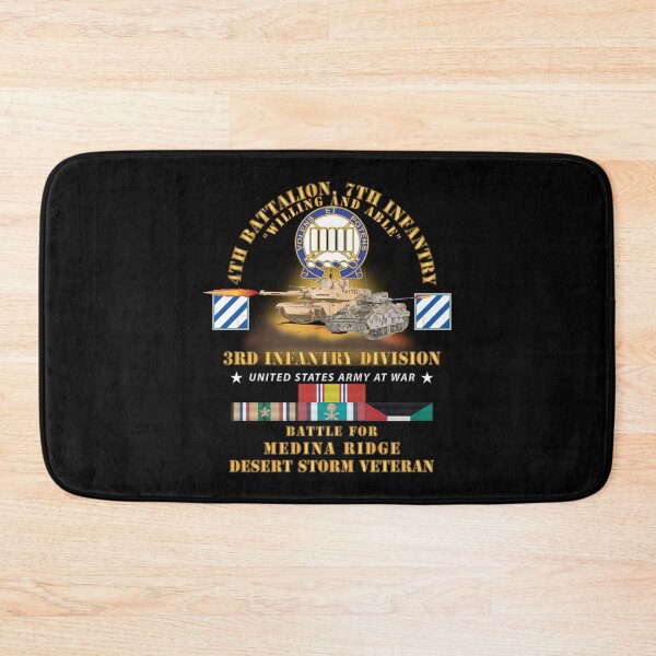 Item preview, Army - 4th Battalion, 7th Infantry - 3rd ID - Battle Medina Ridge w M1 - M2 - Desert Storm Veteran X 300 designed and sold by Military Insignia Products.