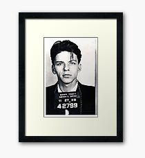 Lámina enmarcada Frank Sinatra Mug Shot Vertical