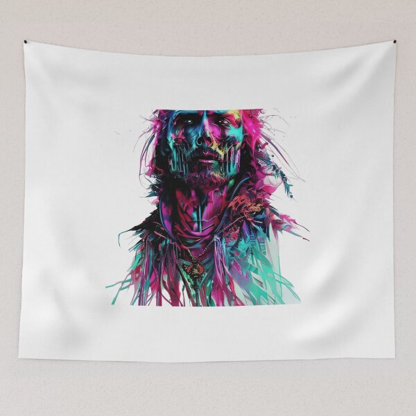 Item preview, Psychedelic digital concept art Portret of a man in fullcolor designed and sold by MarcusPetrus.