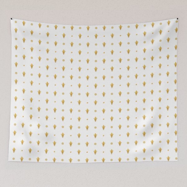 Item preview, Stylized Floral Pattern Gold on White 2 designed and sold by M-Alchemy.
