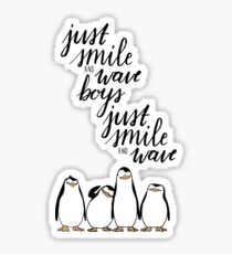 Just Smile and Wave Boys Sticker