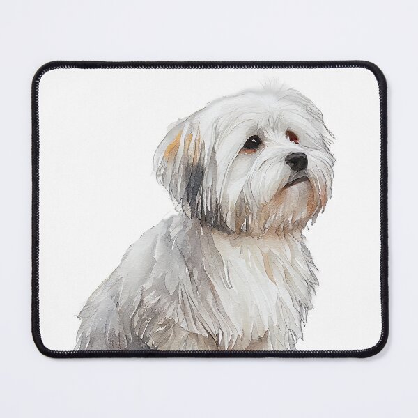 Item preview, Watercolor Painting of Coton de Tulear Small Dog Breed designed and sold by Nalaxation.