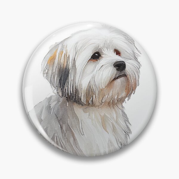 Item preview, Watercolor Painting of Coton de Tulear Small Dog Breed designed and sold by Nalaxation.
