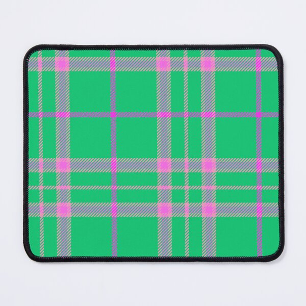 Item preview, Vintage high saturation color plaid green&pink&khaki background designed and sold by UnaWu533.