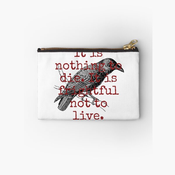 Item preview, It Is Nothing To Die - Death Quote  designed and sold by CrankyOldDude.
