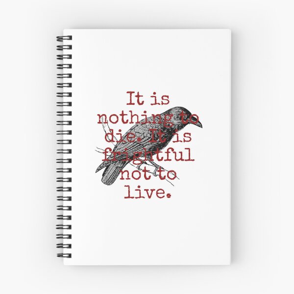 Item preview, It Is Nothing To Die - Death Quote  designed and sold by CrankyOldDude.