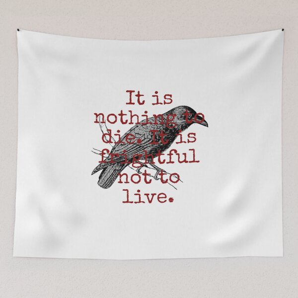 Item preview, It Is Nothing To Die - Death Quote  designed and sold by CrankyOldDude.