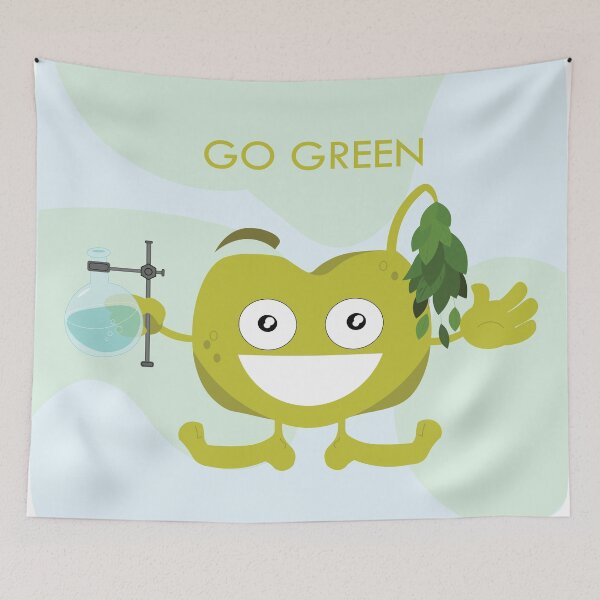 Item preview, Hand-drawn Digital Art Go Green designed and sold by DigiPicStock.