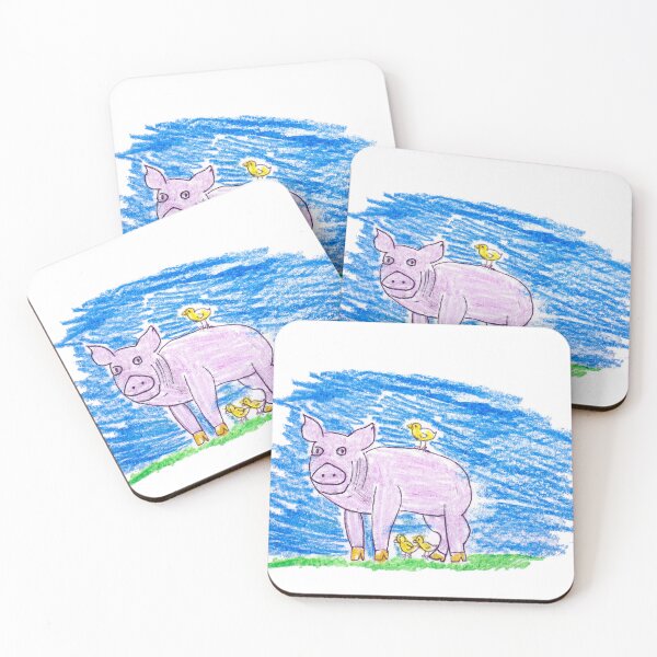 Item preview, Pig with chicks designed and sold by MadeBySicilian.