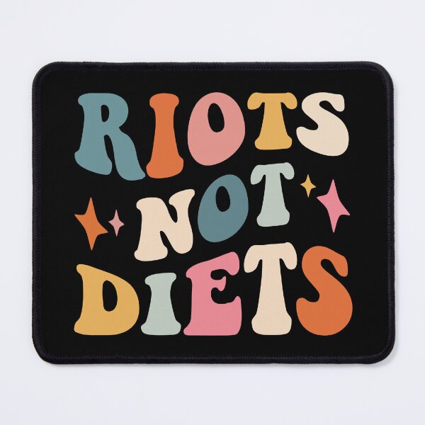Item preview, Riots Not Diets Feminist Feminism Anti Patriarchy Retro designed and sold by Kiwi Queen.