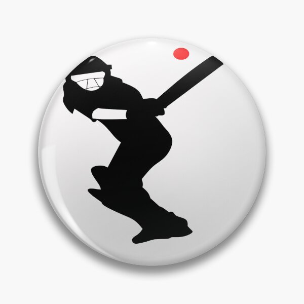 Item preview, Cricket player - silhouette black designed and sold by MarcoSc11.