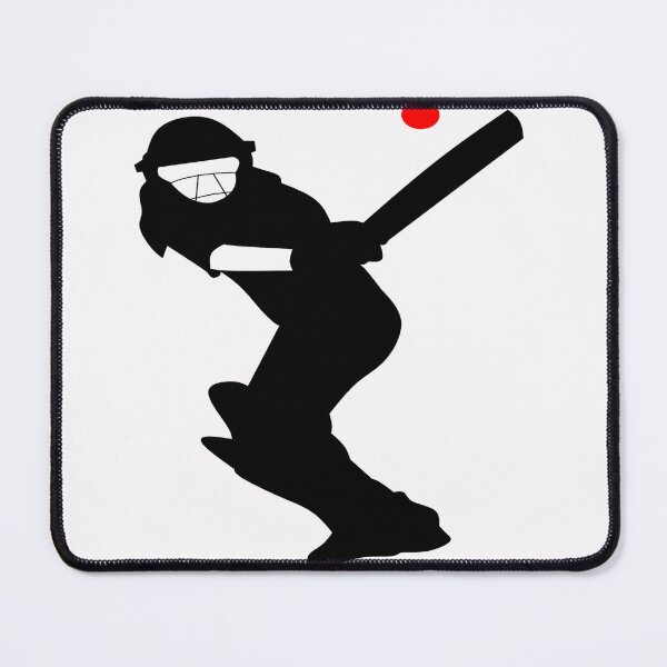 Item preview, Cricket player - silhouette black designed and sold by MarcoSc11.