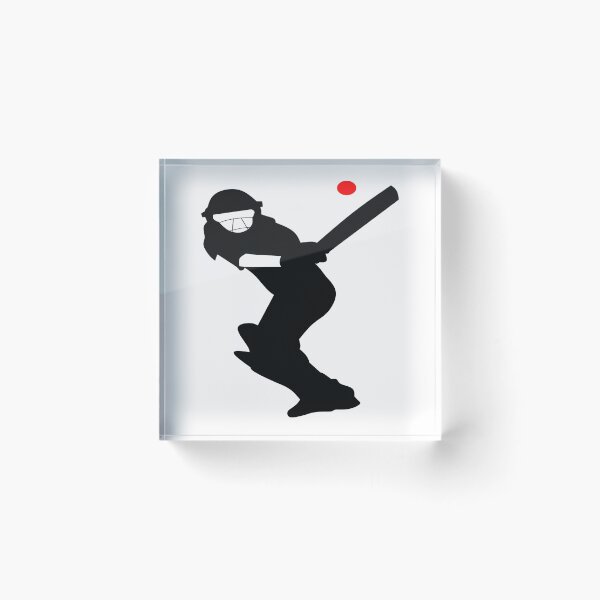 Item preview, Cricket player - silhouette black designed and sold by MarcoSc11.