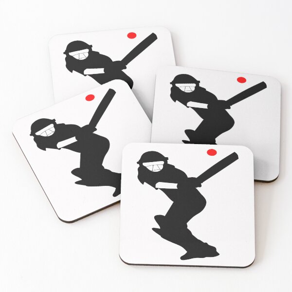 Item preview, Cricket player - silhouette black designed and sold by MarcoSc11.