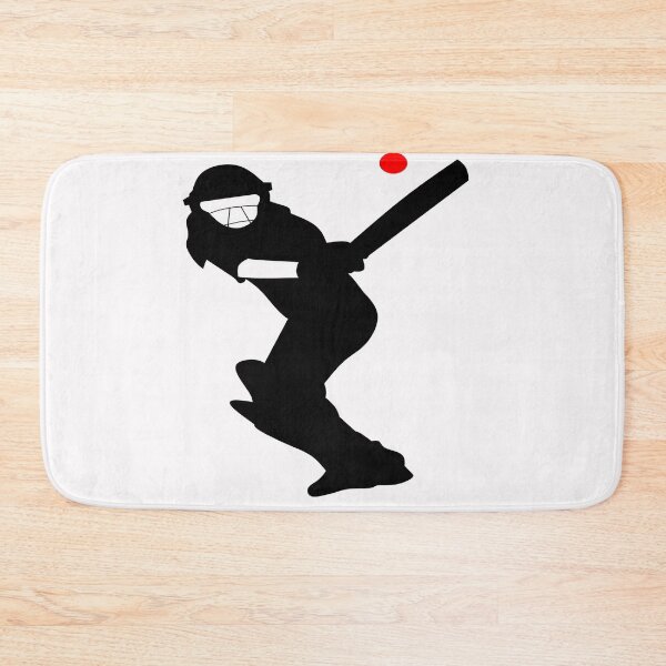 Item preview, Cricket player - silhouette black designed and sold by MarcoSc11.
