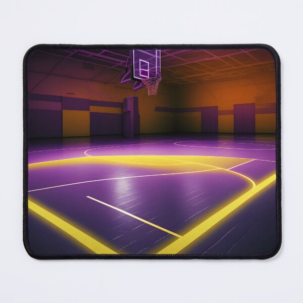 Item preview, Purple & Yellow Basketball Court designed and sold by ElevenVoid.